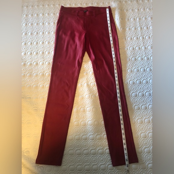 Hue fake leather red pants size small - Picture 4 of 5